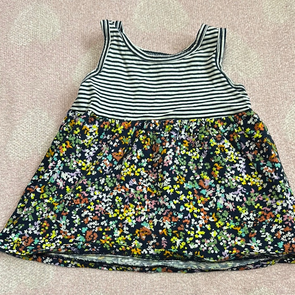 Floral Striped  Top